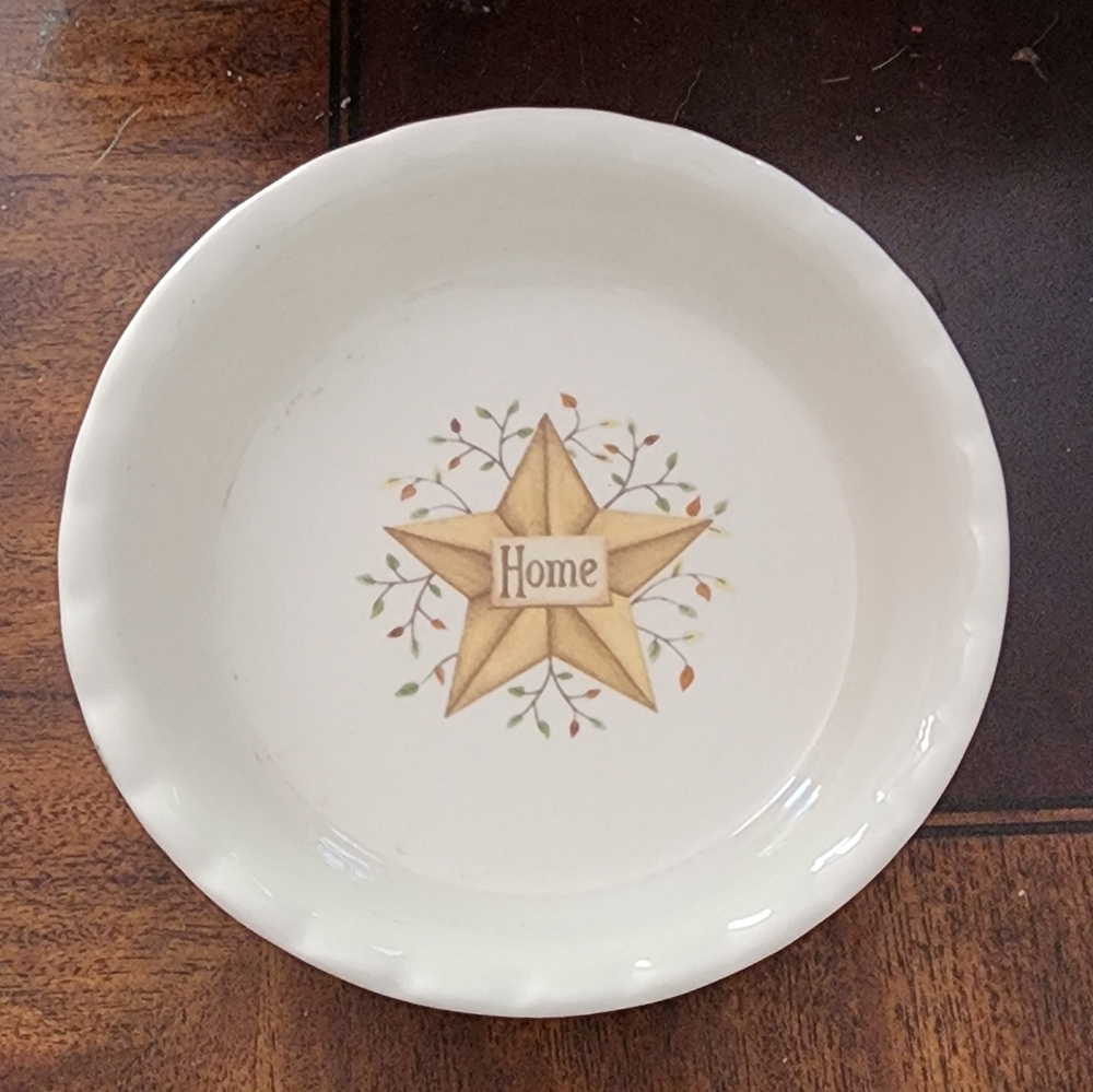 Elegant White Ceramic Bowl with Gold Star by Home